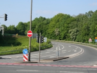 Autobahnauffahrt BAB 40 Richtung Dortmund